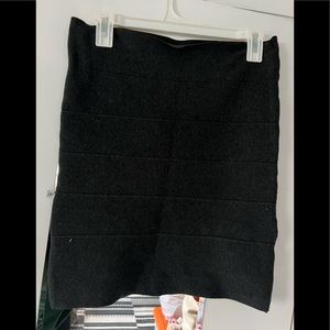 Grey Stretchy Bodycon Skirt